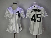 Women Chicago White Sox #45 Michael Jordan White New Cool Base Jersey,baseball caps,new era cap wholesale,wholesale hats